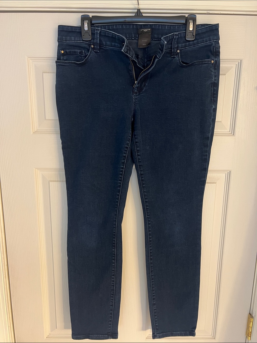 Ann Taylor Men's Skinny Jeans in Dark Gray Wash